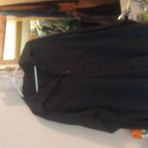 Men's Unlisted Brand Button Down Collared Long Sleeve Dress Shirt Black Size XXL